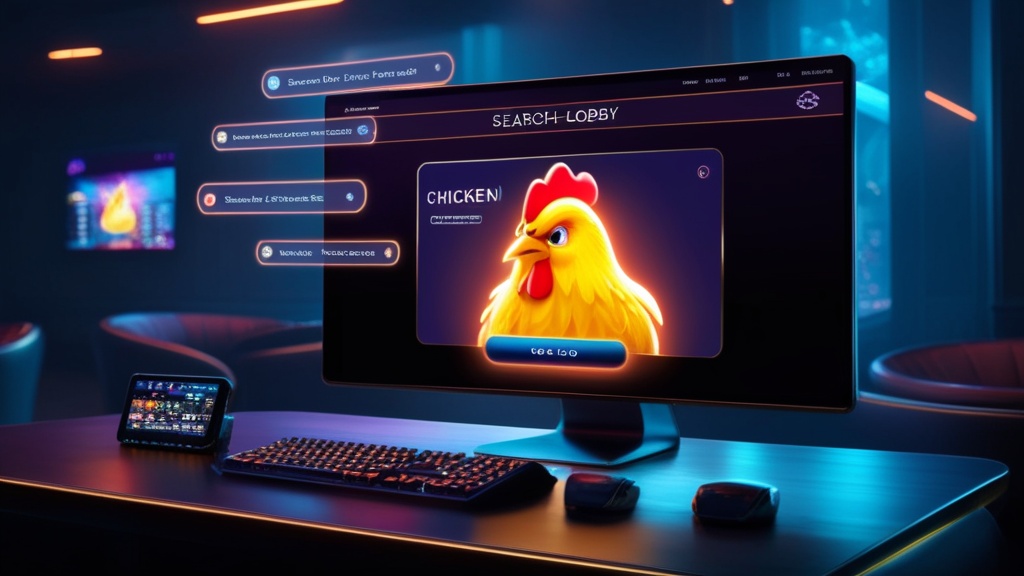 Risultati di ricerca e lobby con la demo di Chicken Road